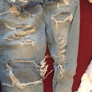 American eagle ripped jeans size 14